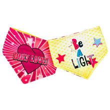 Load image into Gallery viewer, Only Love / Be A Light Reversible Dog Bandana
