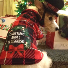 Load image into Gallery viewer, Christmas Angel in Disguise Dripping Dog Coat