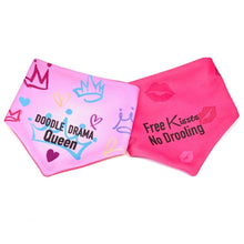 Load image into Gallery viewer, Doodle Drama King Dripping Dog Reversible Dog Bandana