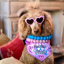 Load image into Gallery viewer, Poodle Drama Queen Dripping Dog Reversible Dog Bandana