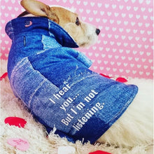 Load image into Gallery viewer, I Hear You But I'm Not Listening Dripping Dog Coat