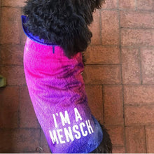 Load image into Gallery viewer, I'm a Mensch Dripping Dog Coat