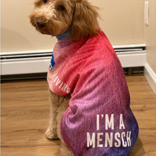 Load image into Gallery viewer, I'm a Mensch Dripping Dog Coat