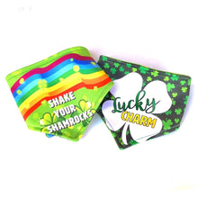 Load image into Gallery viewer, Shake Your Shamrocks / Lucky Charm Reversible Dog Bandana