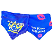 Load image into Gallery viewer, Poodle Drama King Dripping Dog Reversible Dog Bandana