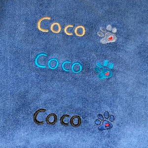 Embroidery Color Options for Blue Robes