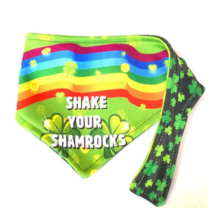 Shake Your Shamrocks Reversible Dog Bandana